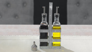 Farmhouse Oil and Vinegar Set with Holder by Walford Home
