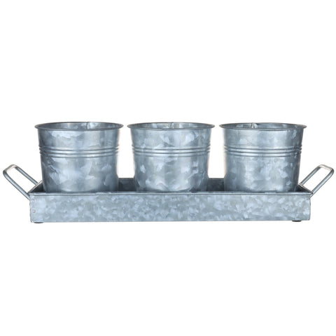 Walford Home Garden Pot and Tray Set