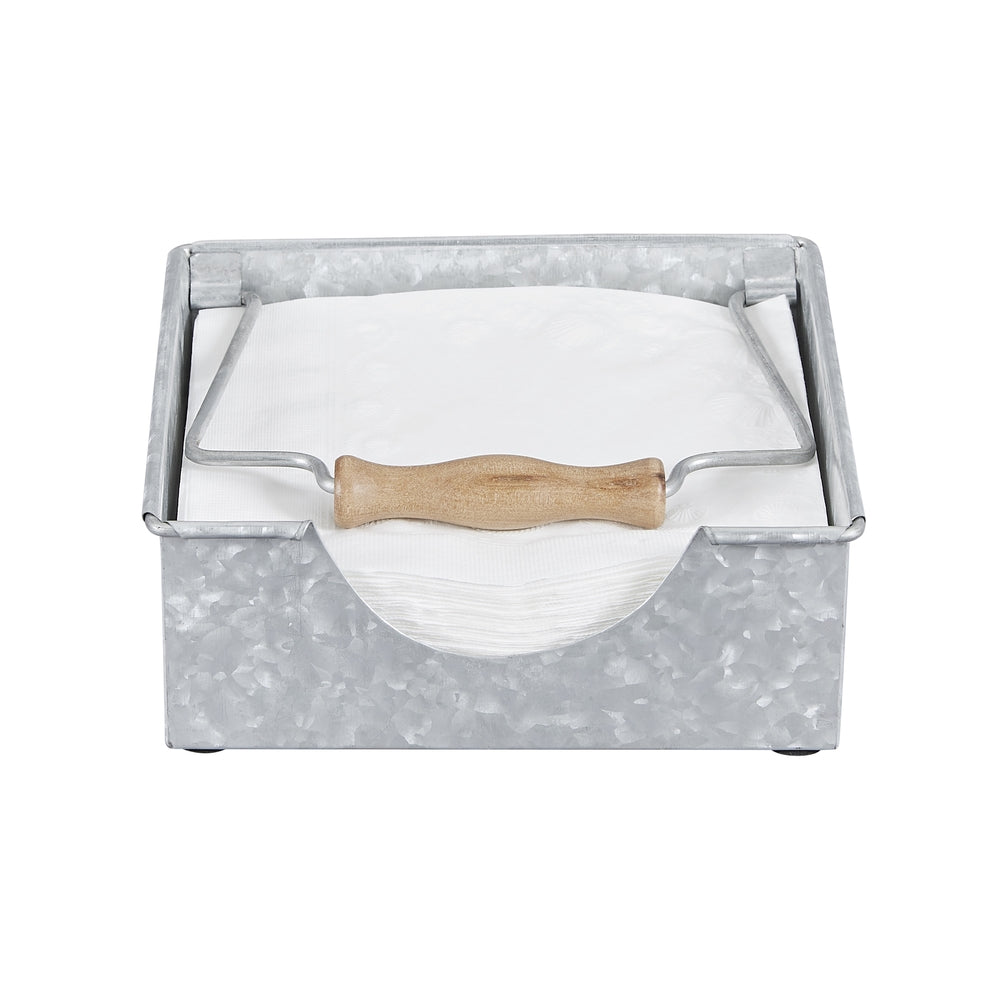 Farmhouse Galvanized Napkin Holder/Caddy by Walford Home